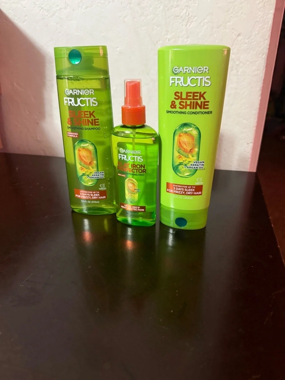 Garnier Fructis Sleek & Shine Green Hair Care Trio